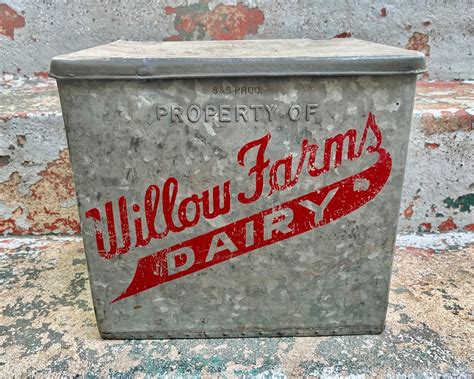 buy metal milk box|vintage metal milk box.